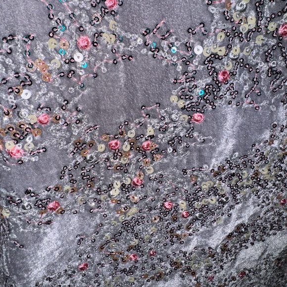 ✨Badgley Mischka Sequined Velvet Gown✨ - Picture 8 of 10